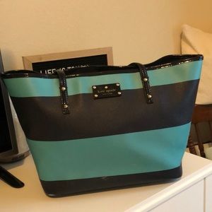 Kate Spade Bag - Navy and Aqua Bag